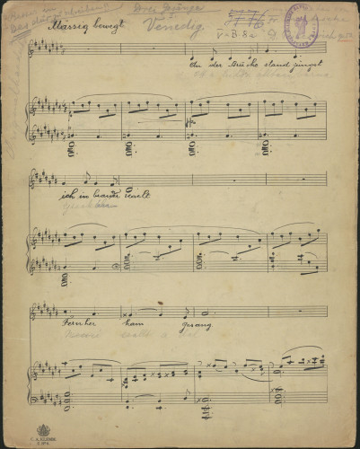 Drei Gesänge, op. 53