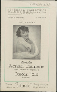 Programi koncerata 1929