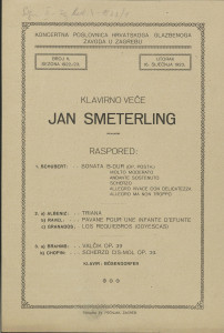 Programi koncerata 1923