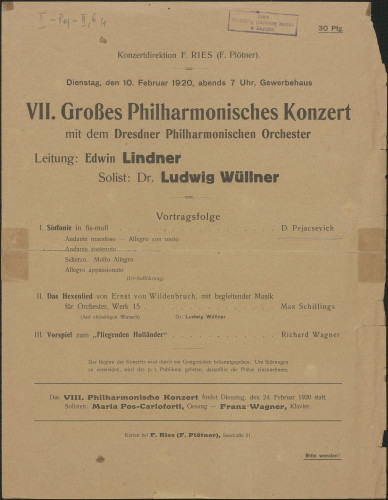 VII. Großes Philharmonisches Konzert