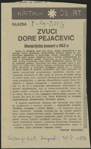 Zvuci Dore Pejačević