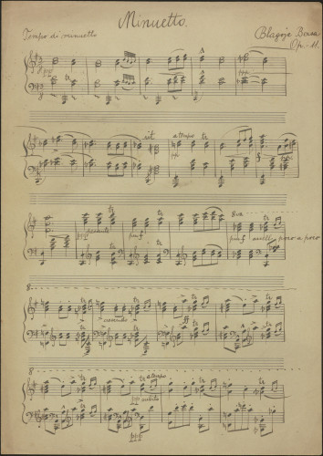 Minuetto, op. 11
