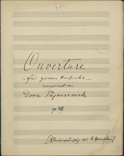 Ouverture für grosses Orchester, op. 49