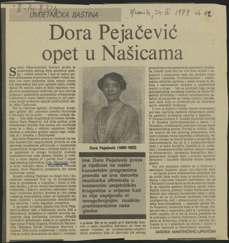 Dora Pejačević opet u Našicama